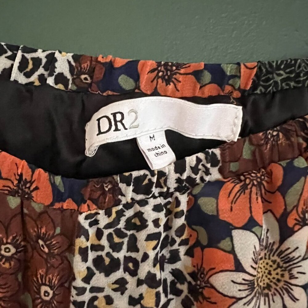 Cheetah and Floral faux wrap skirt - Picture 5 of 7